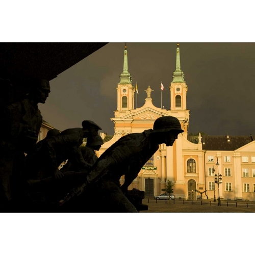 Poland, Warsaw World War II memorial silhouette